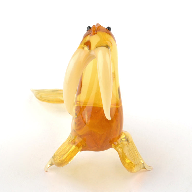 Long-tusked Walrus Glass Figurine