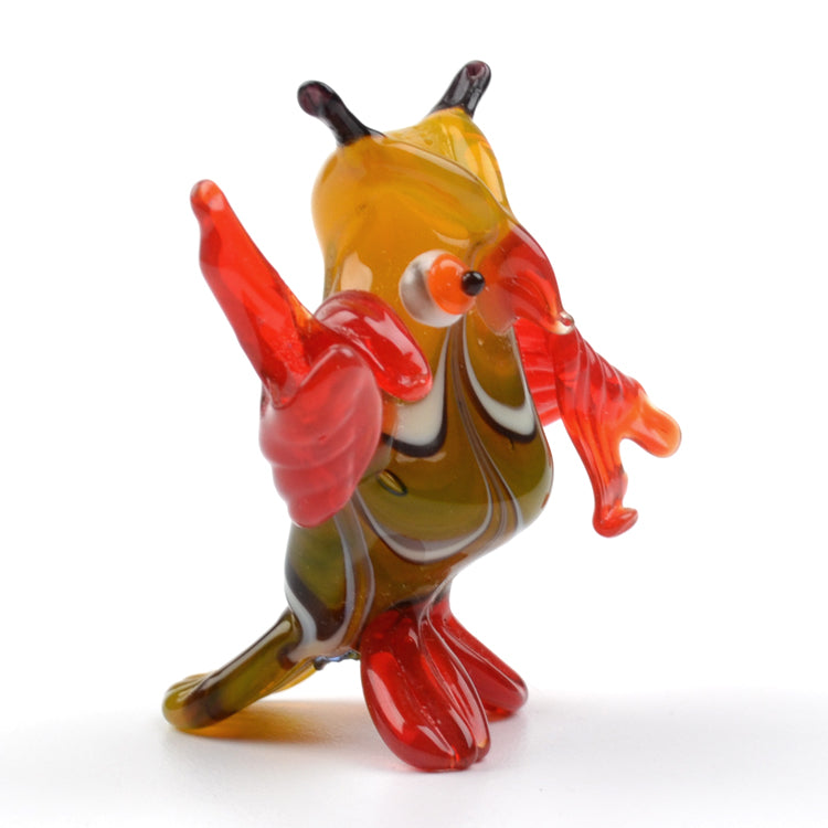 Teaching Owl Glass Figurine