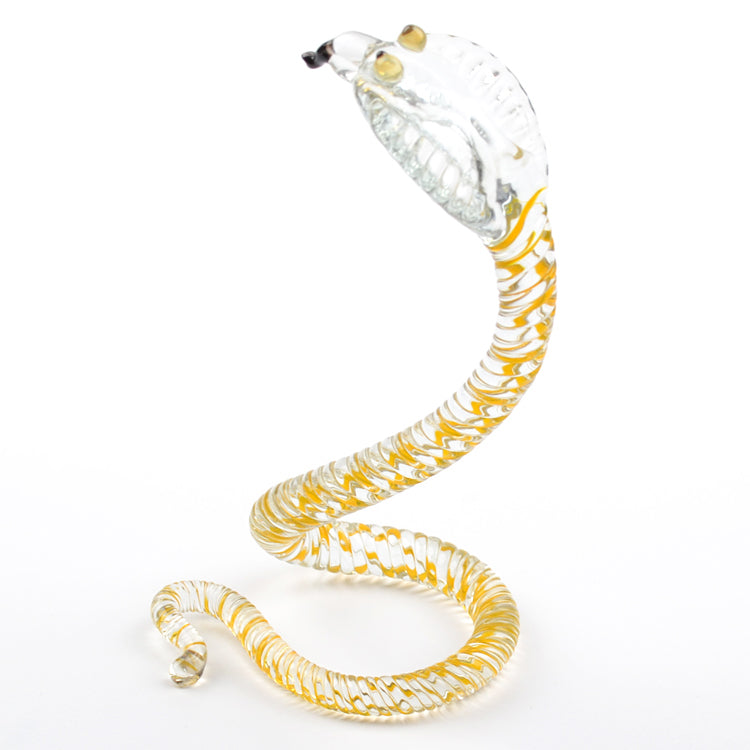 Spiral Cobra Glass Figurine