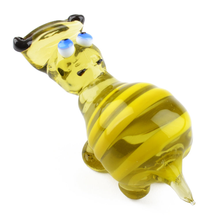 Funny Hippo Glass Figurine