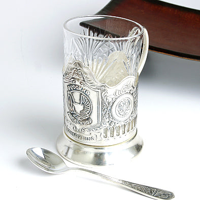 Great Grouse Russian Tea Glass Holder Set