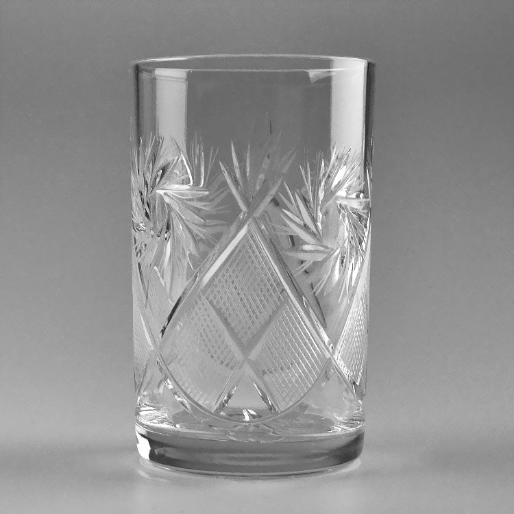 Tall Crystal Tea Glass