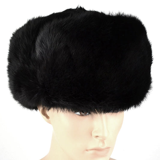 Real Hare-Rabbit Fur Russian Hat Shapka