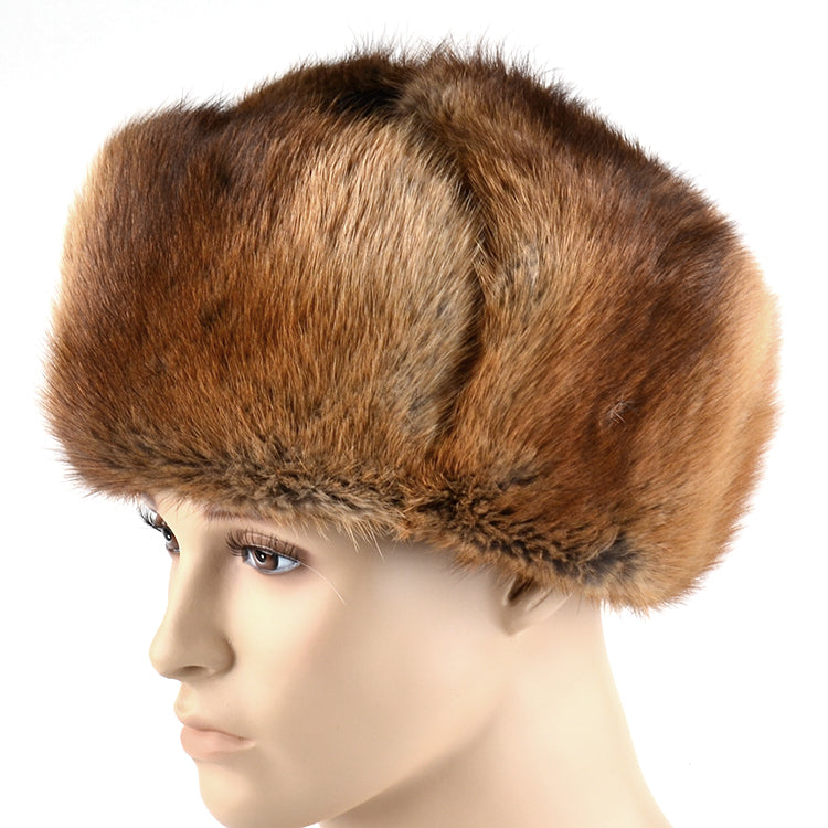 Men's Muskrat Fur Hat