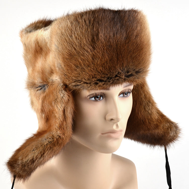 Men's Muskrat Fur Hat