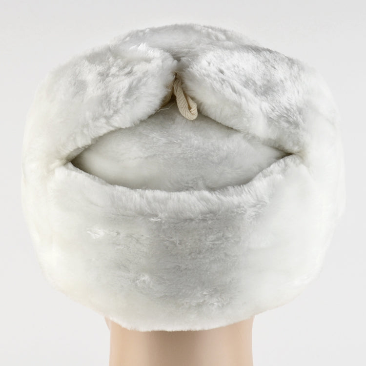 White Russian Shapka Ushanka Hat