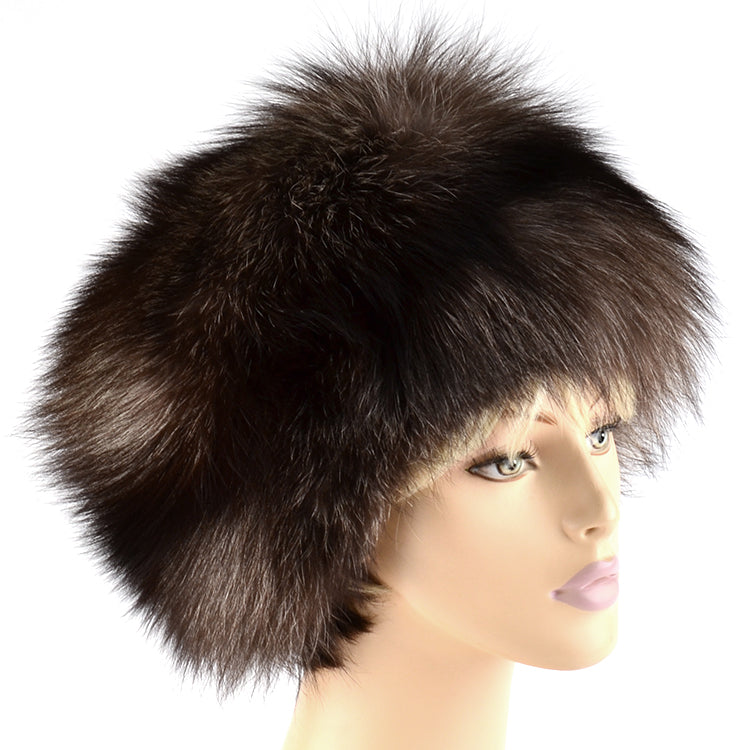 Woman's Silver Fox Fur Hat