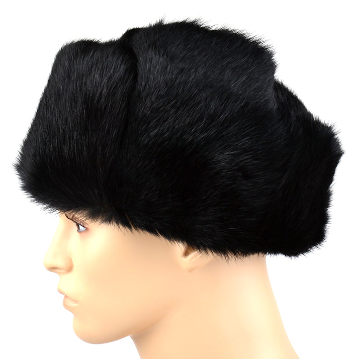 Glamorous Black Mink Ushanka Hat