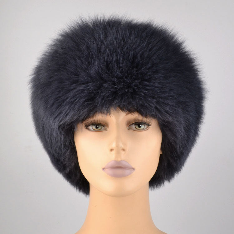 Blue Grey Fox Fur Hat