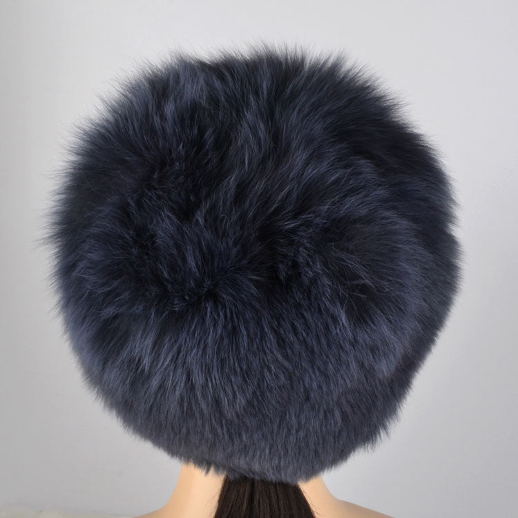 Blue Grey Fox Fur Hat