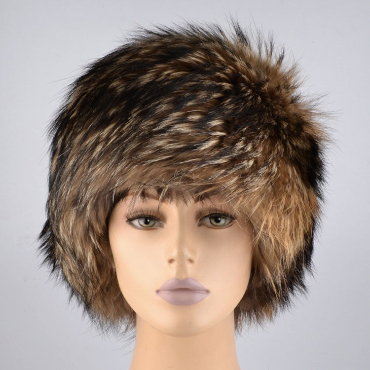 Exquisite Raccoon Woman's Fur Hat