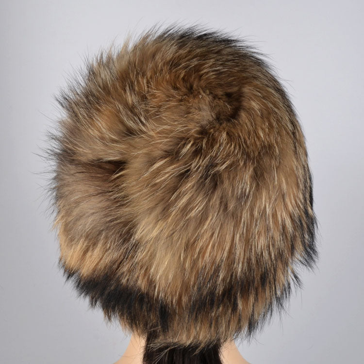 Exquisite Raccoon Woman's Fur Hat