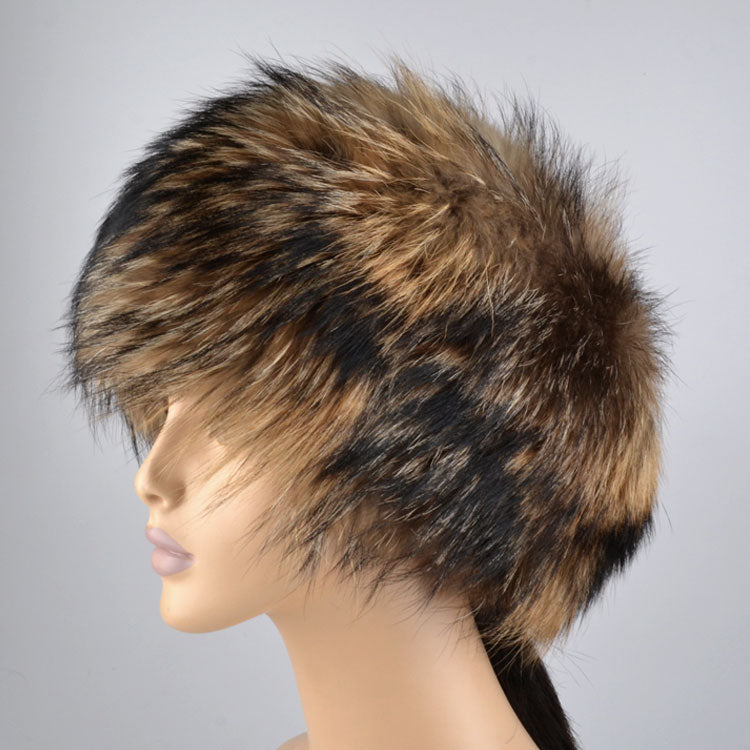 Exquisite Raccoon Woman's Fur Hat