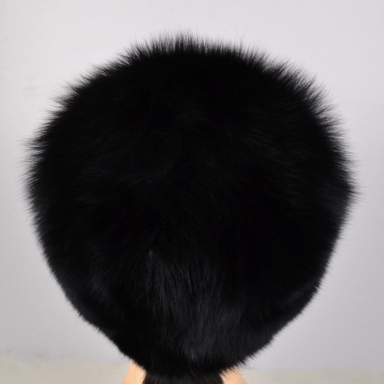 Women's Black Fox Fur Hat