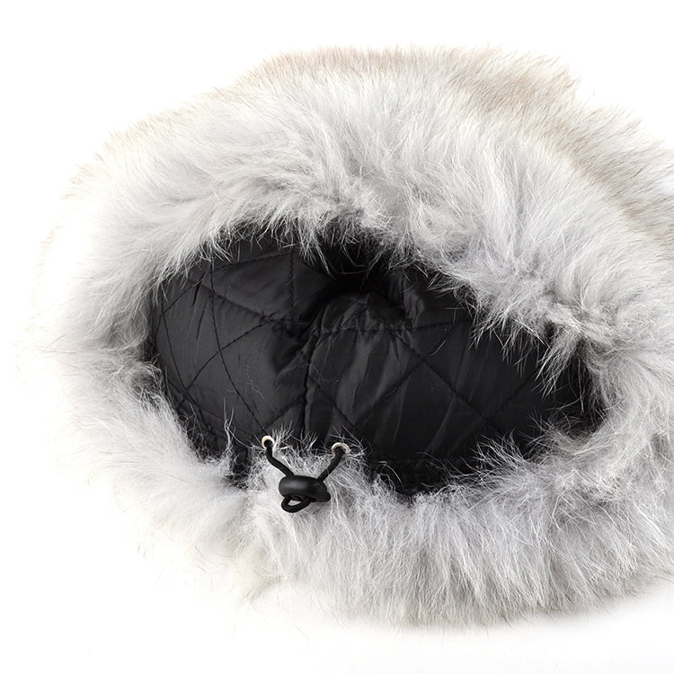 Russian Gray Fox Fur Hat