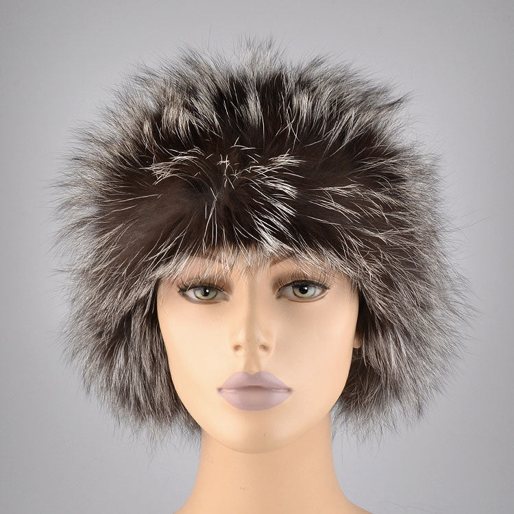Women's Silver Fox Fur Hat