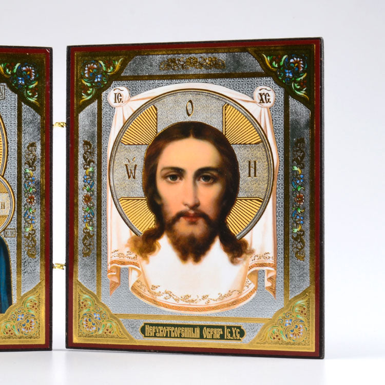 Our Savior & Kazan Mother Of God Diptych