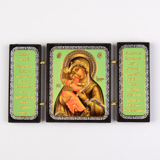 Vladimir Mother of God Triptych Icon