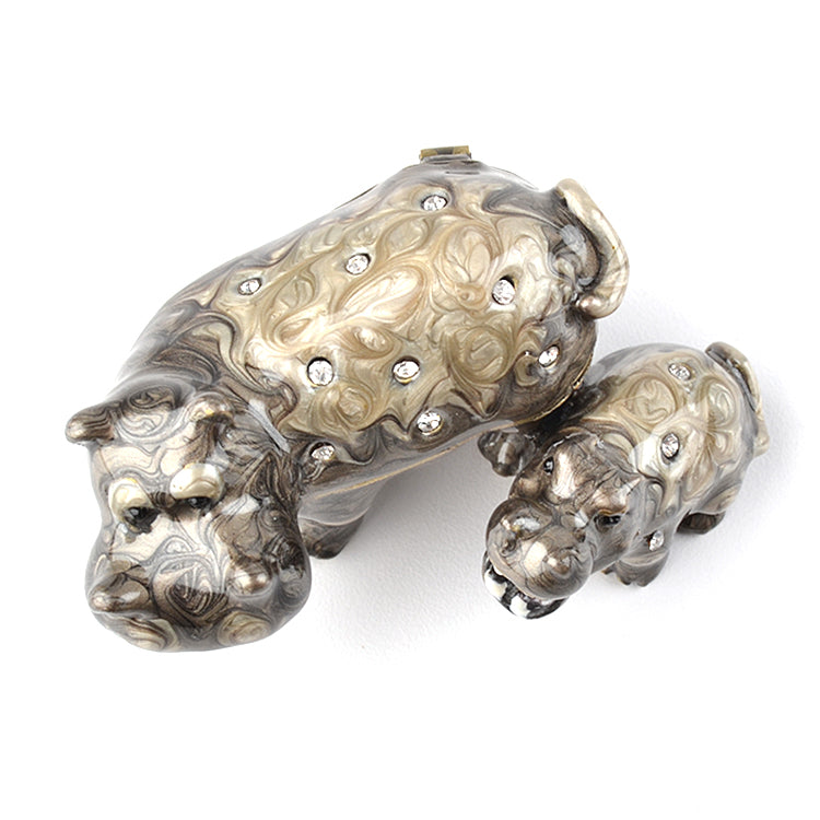 Hippo Family Trinket Box
