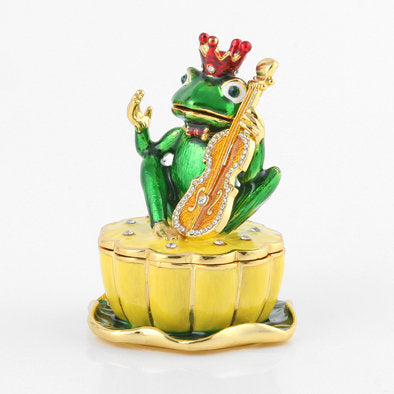 Frog the Musician Trinket Box