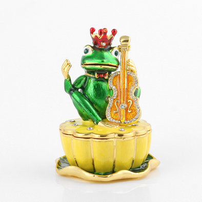 Frog the Musician Trinket Box