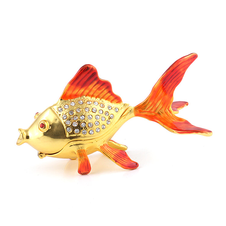 colored gold fish box Lucky Golden Fish Trinket Box – The Russian Store