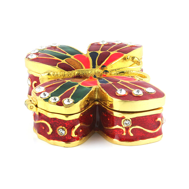 Red Butterfly Keepsake Box