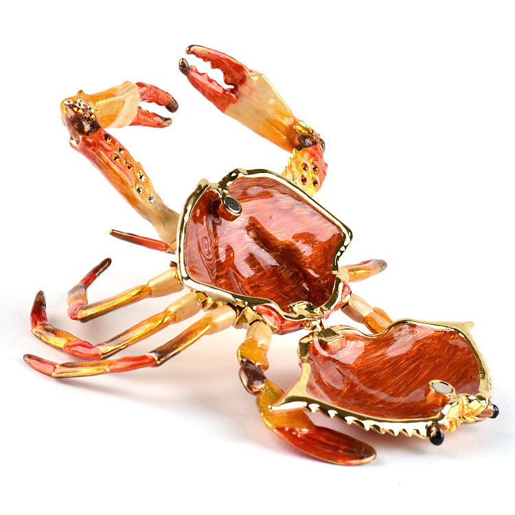 Articulated Red Crab Trinket Box