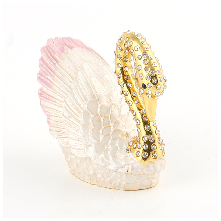 Bejeweled Swan Trinket Box