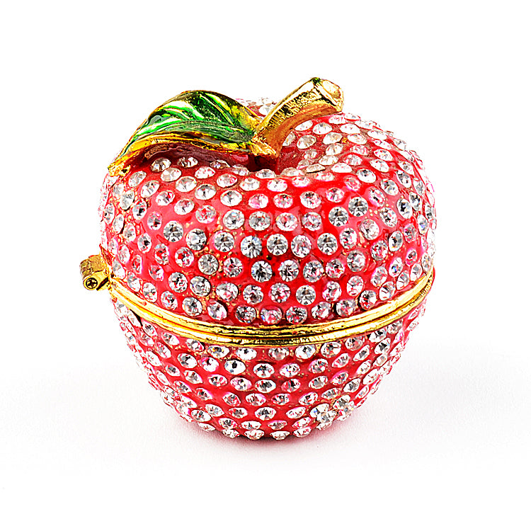 Bitten Red Apple Trinket Box