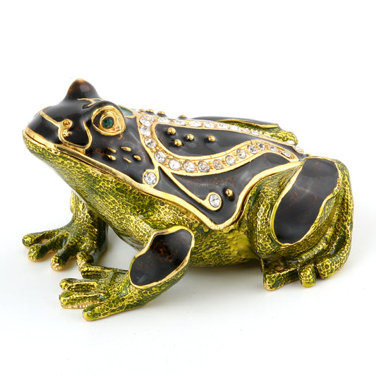 Sitting Frog Trinket Box