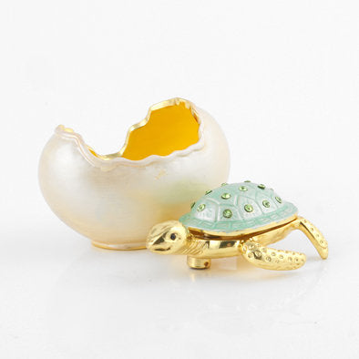 Hatching Baby Turtle Trinket Box