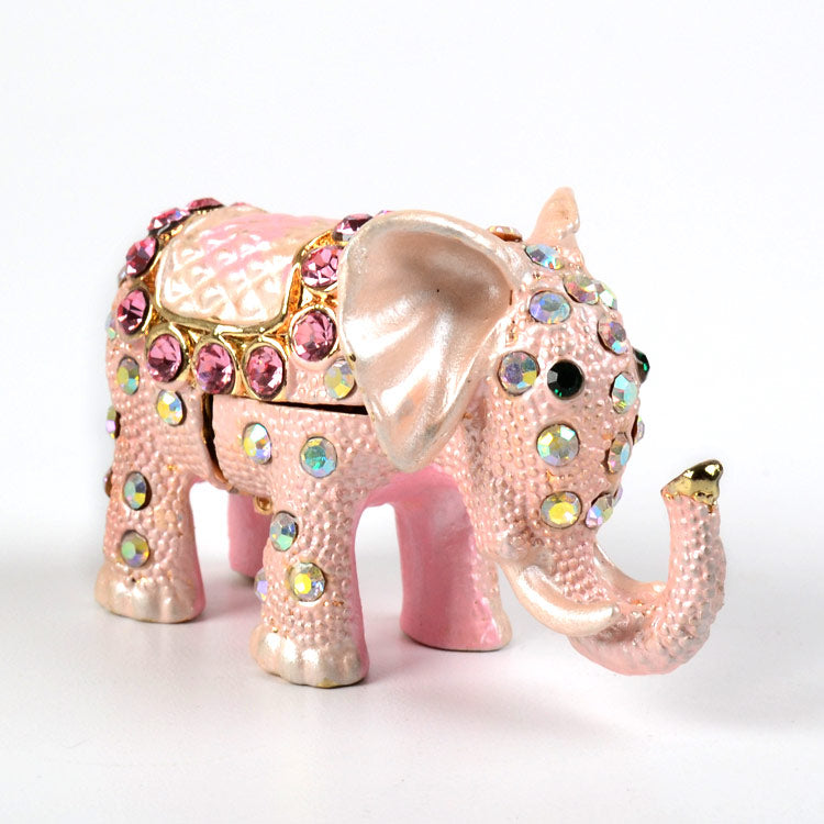 Small Pink Elephant Keepsake Box