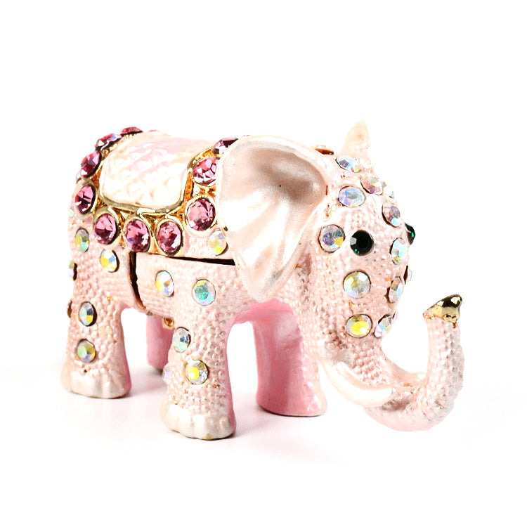 Small Pink Elephant Keepsake Box