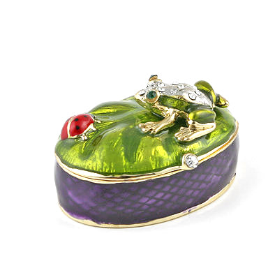 Frog and Ladybug Trinket Box