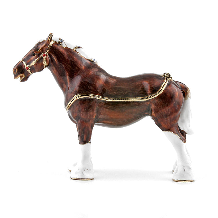 Brown Horse Trinket Box