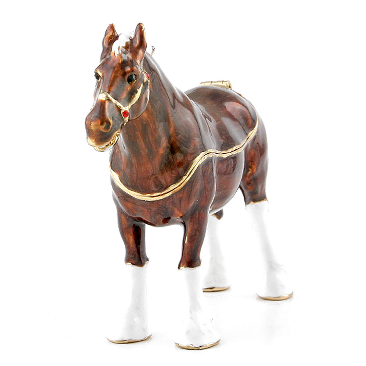 Brown Horse Trinket Box