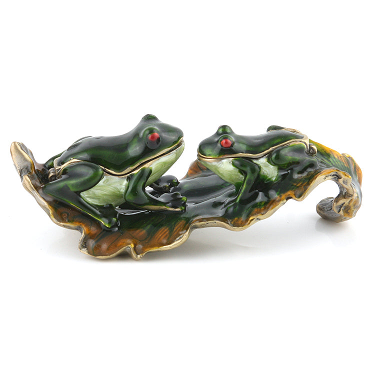 Kissing Frogs Trinket Box