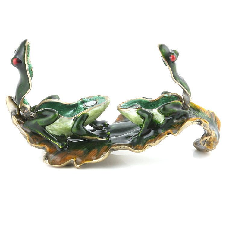 Kissing Frogs Trinket Box