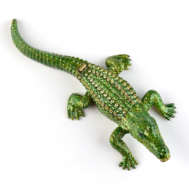 Green Alligator Trinket Box