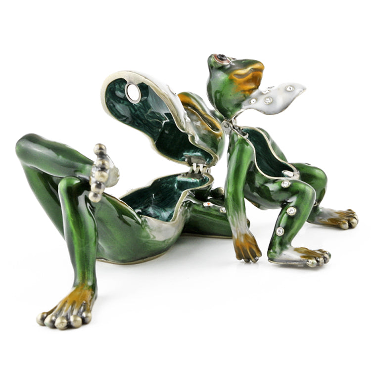 Relaxing Frog Family Trinket Boxes