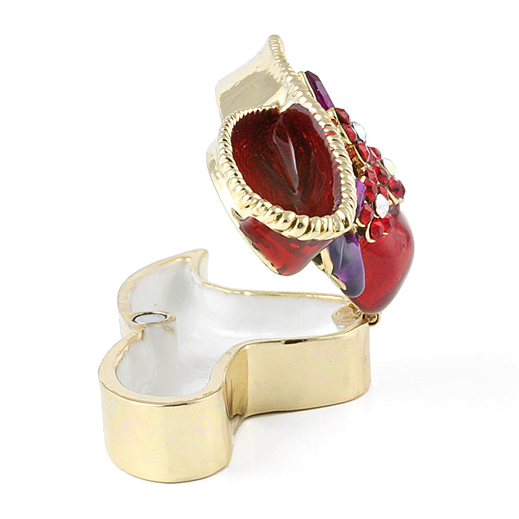 Jeweled Red Hat Trinket Box