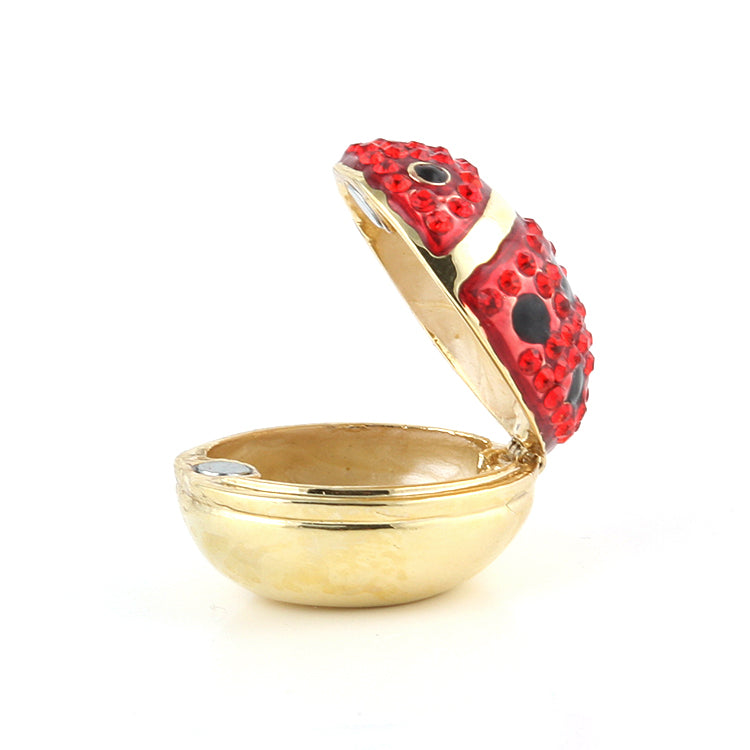 Jewel Encrusted Lady Bug Trinket Box