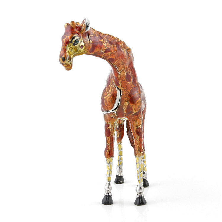Brown and Red Jewelled Giraffe Keepsake Box