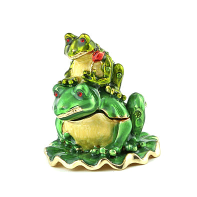 Mama and Baby Frog Keepsake Box