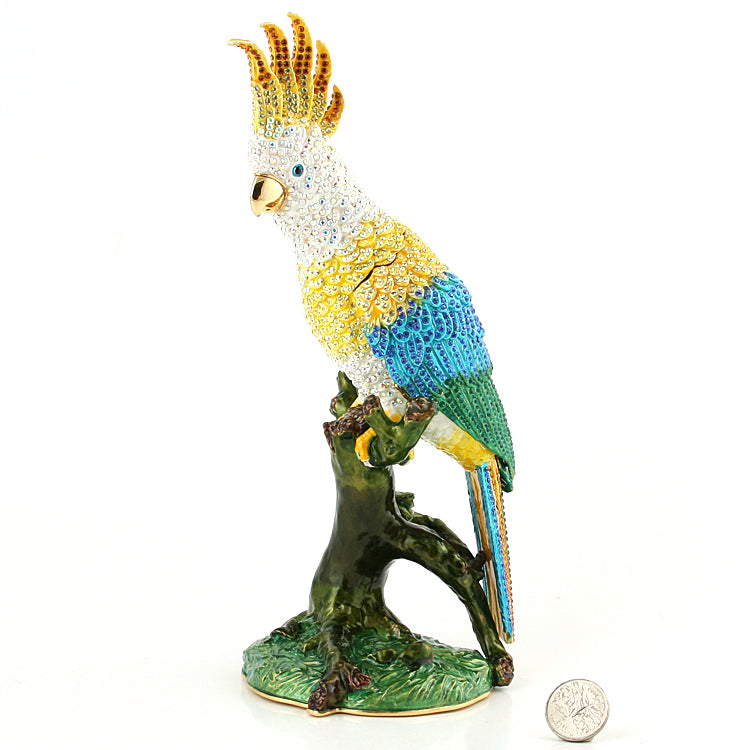 Large Magnificent Cockatoo Trinket Box