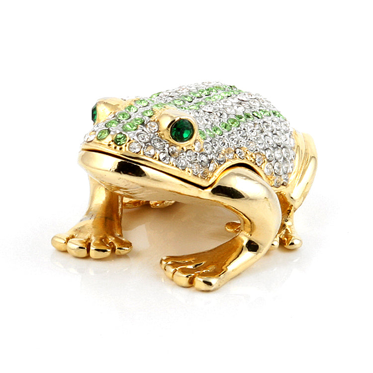 Gold Plated Froggy Trinket Box