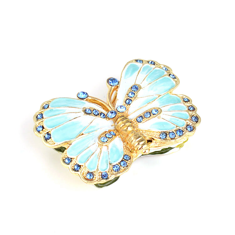 Blue Butterfly Keepsake Box