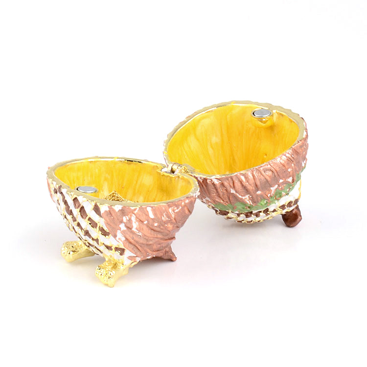 Jeweled Owl Trinket Box with Pendant
