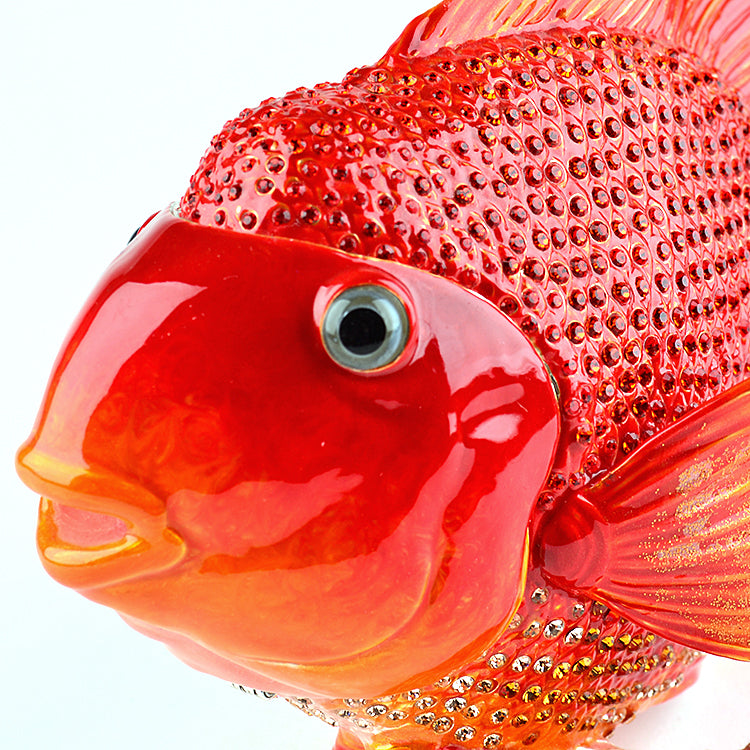 Giant Red Goldfish Trinket Box